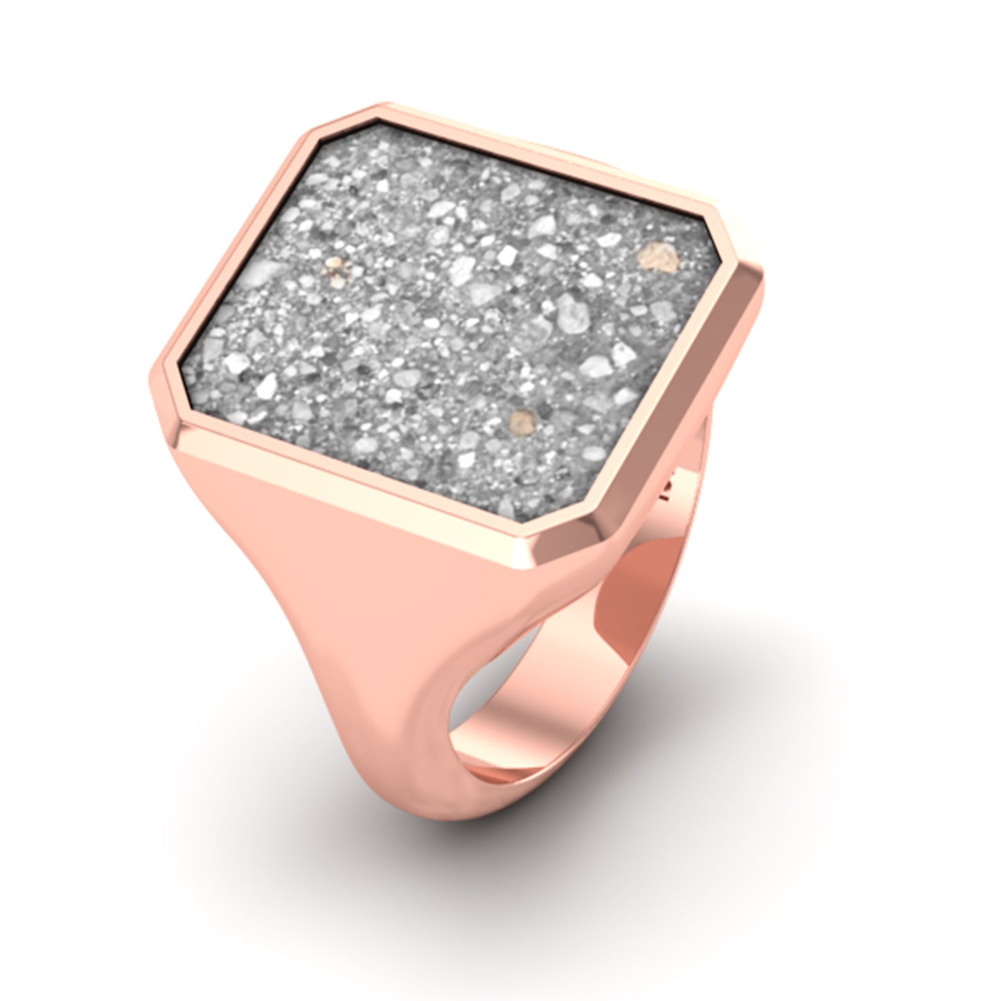 Achtkant hars zegelring